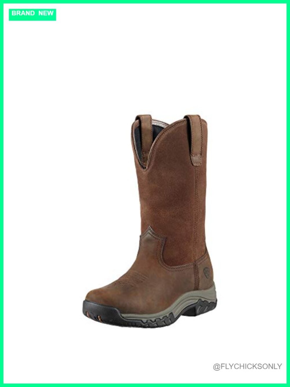 Ariat Terrain Pull-On Waterproof Leather Western Work Boots